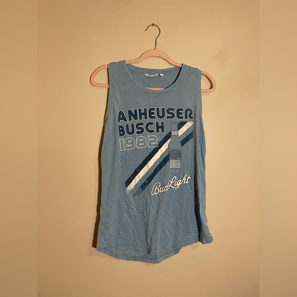 Tops - Anheuser Bush Women’s Tank Light Blue